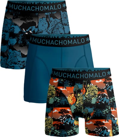Muchachomalo Heren Boxershorts - 3 Pack - Maat M - 95% Katoen - Mannen Onderbroeken