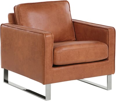 VIND - Fauteuil - Goudbruin - Kunstleer