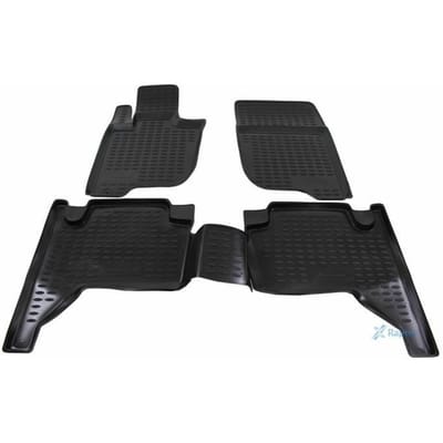 J&J AUTOMOTIVE | Tapis De Sol En Caoutchouc 3D Exclusive Pour Mitsubishi L-200 4-Porte 2006-2015 noir