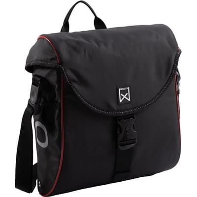 Willex - Enkele Tas 300 - Zwart/Rood - Lichtgewicht - Met Schouderband - 12 liter