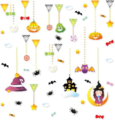 Q2P - Halloween - Raamstickers - Decoratie - Spooky Versiering - Stickers - Raamstickers Kinderen - Statisch