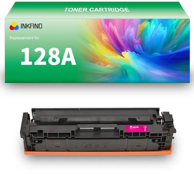 INKFIND 128A (CE323A) Magenta tonercartridge compatibel met HP 128A (CE323A) Magenta - 1-pack Magenta