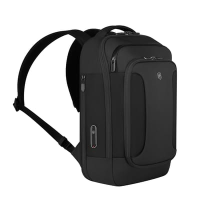 Werks Traveler Compact met Laptop Tablet Antibacterieel voor Zakelijk Zwart 653642 [Victorinox] 7.0 Rugzak, Uitbreidbaar, 14-inch & 11-inch Vakken,