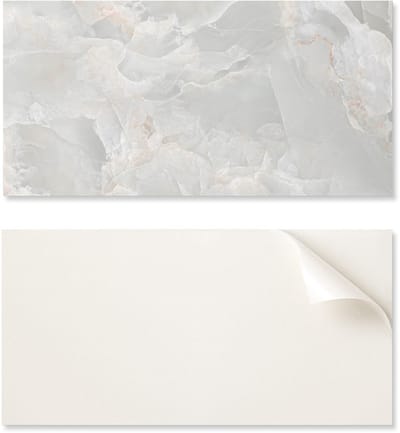 Vinylpaneel met decoratie voor keuken of badkamer, 100x50 cm, subtiel marmerpatroon