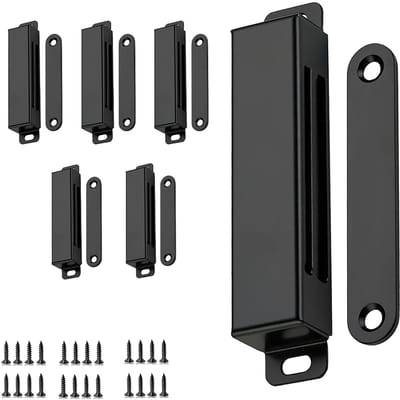 Dailygoods- Deurmagneet extra sterk - Magneetsnapper - Deurmagneet sterk - Deurmagneet voor kastdeuren - Magnetische sluiting - Roestvrij staal, houdkracht 40 kg