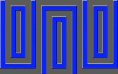 Poster | Blauw | 104 x 70,5 cm