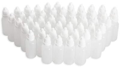 Dailygoods- Druppelfles 30ml - Knijpbare Flacon - 50 Stuks - Transparant - PE Plastic - Verwijderbare Druppelaar - Knijpfles