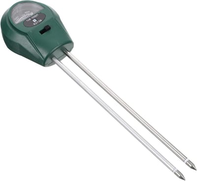 Bodemmeter - Vochtigheidsmeter PH - Planten Verzorgen - Duidelijke Schaal - 25 x 6 x 3 cm - Groen
