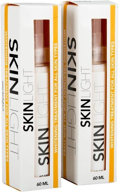 Skinlight Anti-Pigment Crème Duo – Voor Pigmentvlekken en Verkleuringen – Huidverhelderende Verzorging – 2×60 ml