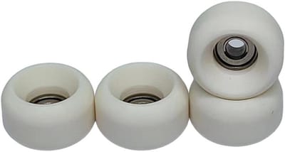 LEEFAI Pro Fingerboard Wielen Urethaan Off White Bearing Wheel -Outdoor en Indoor Fngerboarding Wheel - Maat 7.5 * 4.5mm