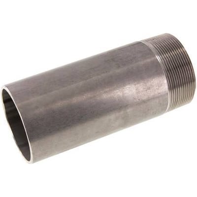 R 2 1/2'' Buitendraad x 76.1mm RVS Pijpnippel met Las uiteinde 20 Bar DIN 2982 - 170mm - FL2S-MS-ST-212R-76P1-170L
