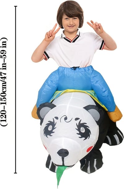 Nivard Halloween Outfit - Halloween Kostuum - Pak - Opblaasbaar Kostuum - Costume - Carnaval - Kinderen - Panda