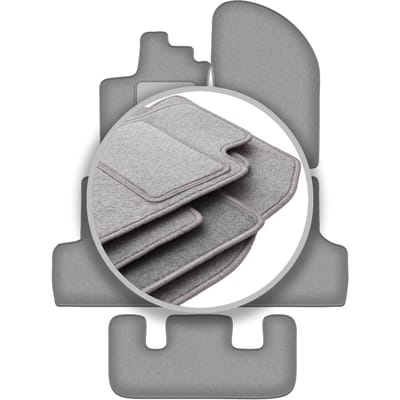 Automatten asgrijs voor: Dacia Lodgy 7-zitter (2012-)