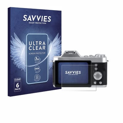Savvies - Screenprotector voor Rollei Powerflex 10x Retro - Folie Beschermfolie transparant 6 Stuks