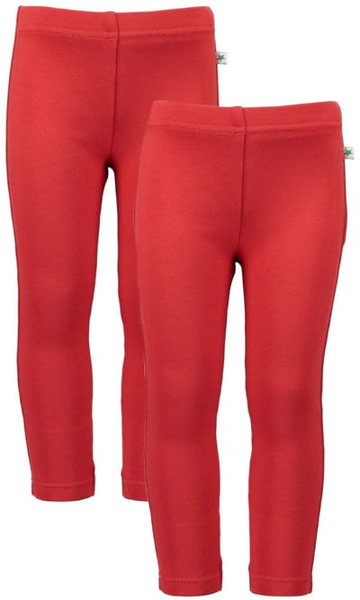 Blue Seven - 2 PACK Leggings - Biologische katoen - Rood - Maat 122