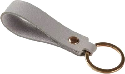 Scoby - Sleutelhanger - Leatherlook - PU Leder - Leuke Accessoire - Keychain - Grijs