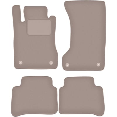 Beige veloursmatten voor: Mercedes W211 4Matic sedan, stationwagen (2003-2009)