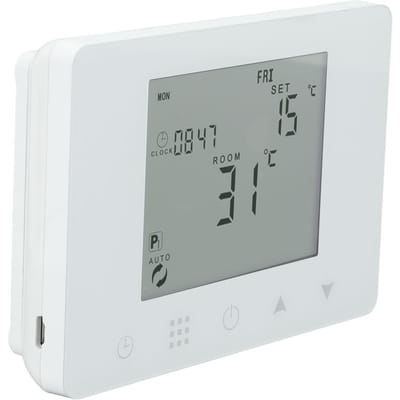 Draadloze RF Temperatuurregelaar Programmeerbaar LCD Achtergrondverlichting Smart Elektrische Verwarming
