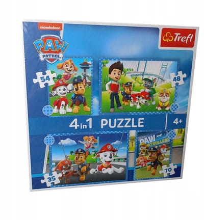 Paw Patrol 4-in-1 puzzels - 207 stukjes