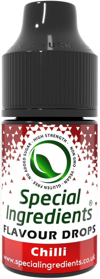 Chili Smaak Druppels - 30 ml - Smaakdruppels - Flavour Drops - Moderne Gastronomie - Moleculair Koken - Hersluitbare Pot - Recycled Plastic