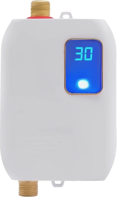 Doorstroomboiler - Direct Warm Water - Keuken Badkamer - Compact Ontwerp - 110V 3000W - Rood Zwart Wit