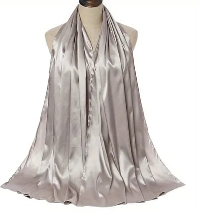 Bovista Hoofddoek - Hijab - Dames - Abaya - Sjaal - Islamitische Kleding - Moslim Kleding - Alhamdulillah - Lichtgrijs