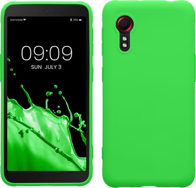 kwmobile telefoonhoesje geschikt voor Samsung Galaxy Xcover 5 - Hoesje voor smartphone - Back cover in neon groen