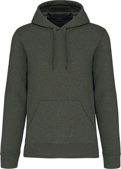 Kariban Ecologische herensweater met capuchon K4027 - Green Marble Heather - S