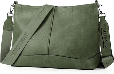 Schoudertas Dames - Handtas Crossbody - Dagelijks Gebruik - Veganistisch Leer - Middelgroot - Elegant