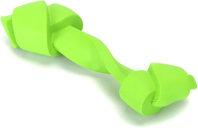 Nobleza Hondenspeelgoed - Kauwspeelgoed Hond - Rubberen Halter - Puppy Speelgoed - Bijtspeelgoed - 13,7 cm - Groen