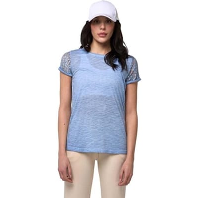 T-shirt Korte Mouw Leone 1947 Woman Short Sleeves Lace