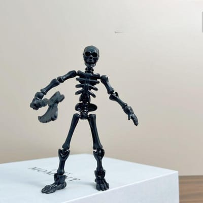 Doe-het-zelf Knutsel Halloweenfeest Spookhuis Decoratie DIY Skelet Beeldjes Plastic Buigbare Mini Skeletten met Beweegbare Gewrichten