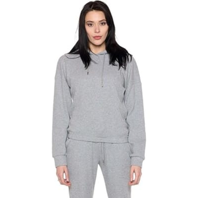 Capuchon sweaters Leone 1947 Woman Rib Hoody Pearl