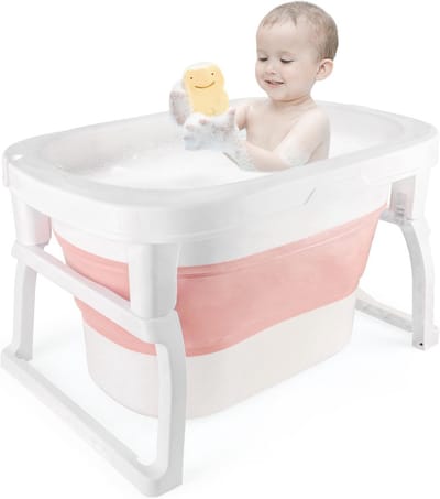 3-in-1 Opvouwbare Babybadkuip met Temperatuurmeting - Voor Baby's van 0-6 Jaar