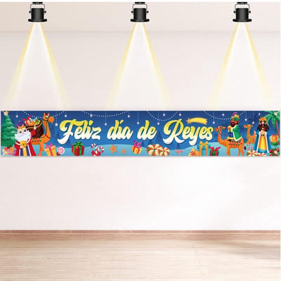Dailygoods- Pancarta 270 x 40 cm - Decoratie - Interieur - Exterieur - Tuin - Feestdagen - Banner