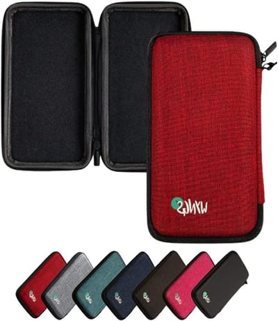 Rekenmachinehoes - Beschermhoes - Veilig Vervoeren - Hardschalige Behuizing - 21 x 114 cm - Rood