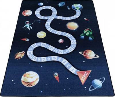 Vrolijk kinderkamer vloerkleed Play - Planets - 100x150 cm