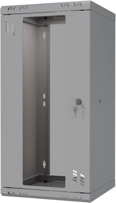 Netwerkkast 10 inch - Serverkast Wandmontage - IT Organisatie Kantoor - Draagvermogen 25 kg - 12U Rack - Grijs