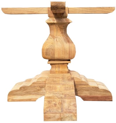 Kasteelpoot Bekkers Teak voor ronde tafel