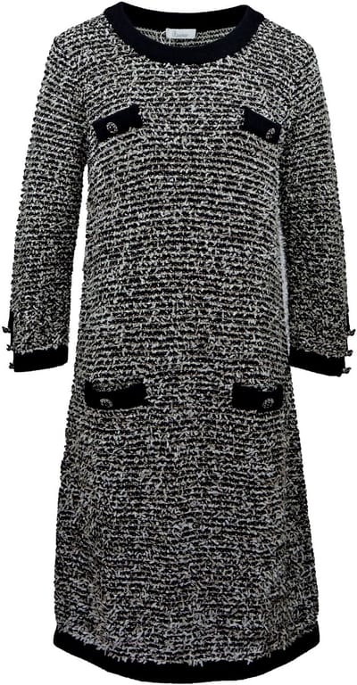 Princess goes Hollywood - wollen tweed jurk - maat 36