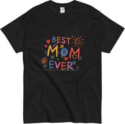 Schattig T Shirt voor Mam - Lieve Tekst en Print - Moeder Cadeau - Zwart - S