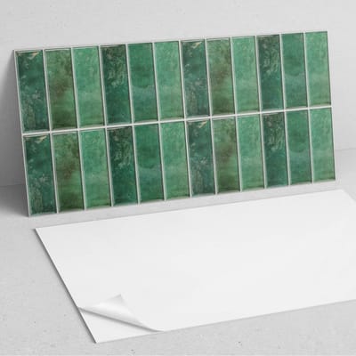 Coloray Wandpanelen Zelfklevend - Verticale tegels PVC Wandpaneel - 100 cm x 50 cm - Groente Wandbekleding Zelfklevend - 1 stuk - Texturen Wandpanelen Zelfklevend - Wandbord Keuken - Wandpaneel Badkamer