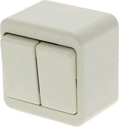 Berker Serieschakelaar - Opbouw - Crème