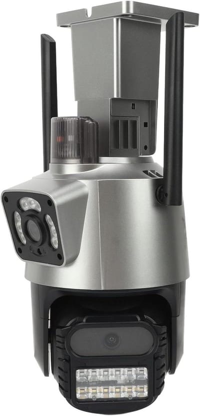 Beveiligingscamera Buiten - WiFi Camera - Huisbewaking - 360 Graden Beweging - 2160 Pixels - Wit