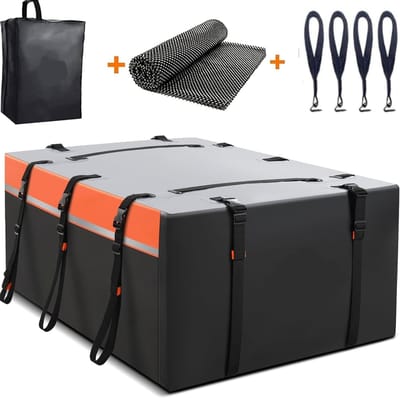 Famanu - Daktas - 20 kubieke voet - Waterdicht - Met opbergtas en 8 riemen