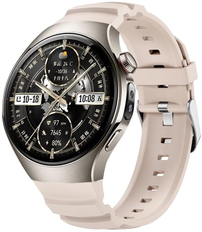 By Qubix - Contour siliconen band 'True Fit' - Sterrenlicht - geschikt voor Huawei Watch 5 - 46mm