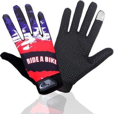 Gants de cyclisme Homme et Femme Printemps Sports de plein air Frisbee Cyclisme Respirant Protection solaire Antidérapant Long doigt Écran tactile Gants fins average size