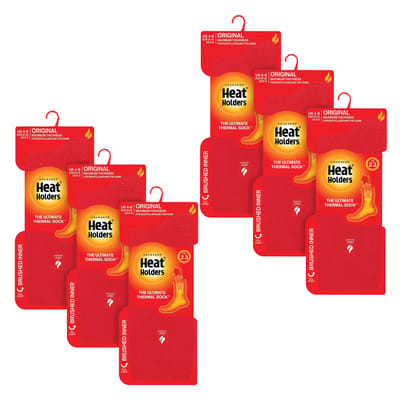 Heat Holders - 6 paar originele dikke winterthermo sokken voor dames