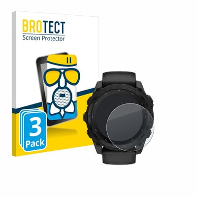 BROTECT - Screenprotector voor Garmin Tactix 8 Solar (51 mm) - Folie Beschermfolie Beschermglas matte 3 Stuks