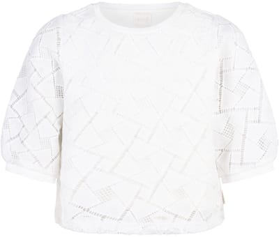 Ai&Ko Lianna Pes 519 G Tops & T-shirts Meisjes - Shirt - Gebroken wit - Maat 152
